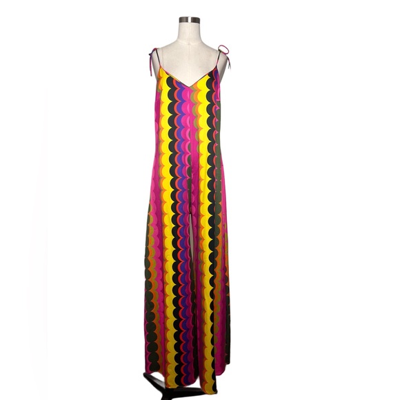 NEVER FULLY DRESSED Marble Arch Wide Leg Jumpsuit In Multi - Picture 2 of 8